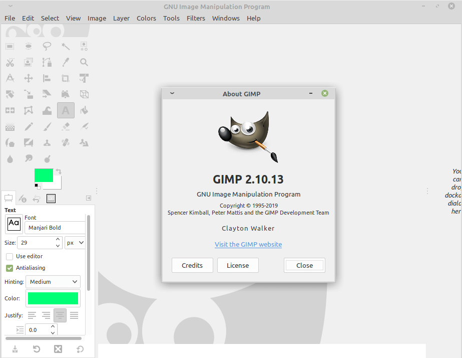 GIMP for Linux Mint