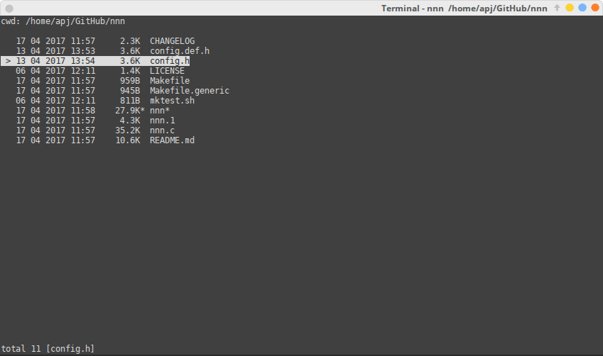 nnn - Terminal File Manager